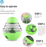 Yellow Interactive Dog Toy Snack Ball Food Dispenser for Dogs 1 Piece