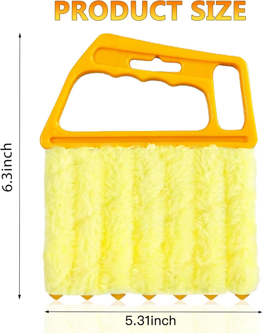 4 Pack Lamella Cleaner Dust-Free Yellow and Orange Blades Cleaning Tool