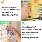 4 Pack Lamella Cleaner Dust-Free Yellow and Orange Blades Cleaning Tool