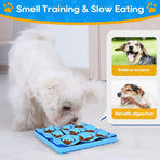 Slow Feeder Dog Cat Bowl Blue 1 Piece Pet Food Bowl