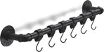 6 Pack Black Multi-Functional Hooks