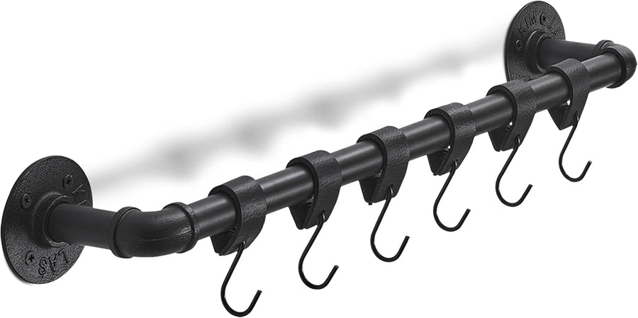 6 Pack Black Multi-Functional Hooks