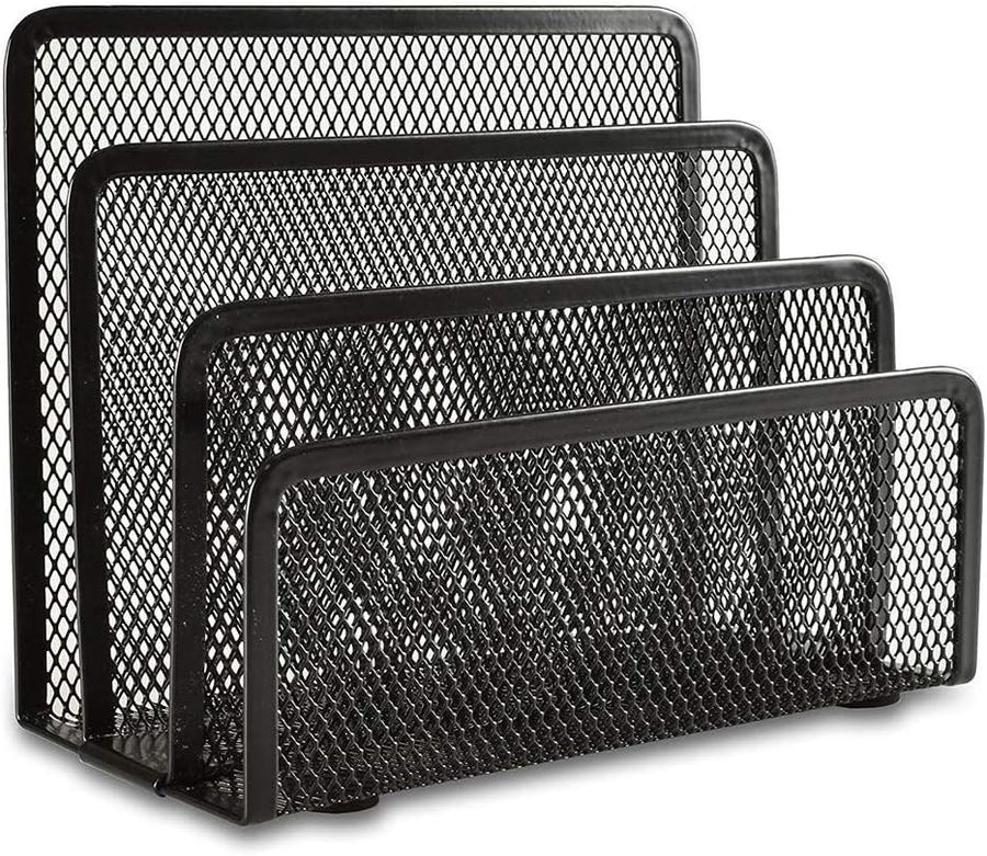 Black Metal Organizer Bins for Bookkeeper - 1 Piece Storage Solution
