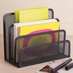 Black Metal Organizer Bins for Bookkeeper - 1 Piece Storage Solution