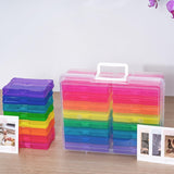 Photo Album Organizer 4x6 Inch Colourful Photo Storage Set - Front View