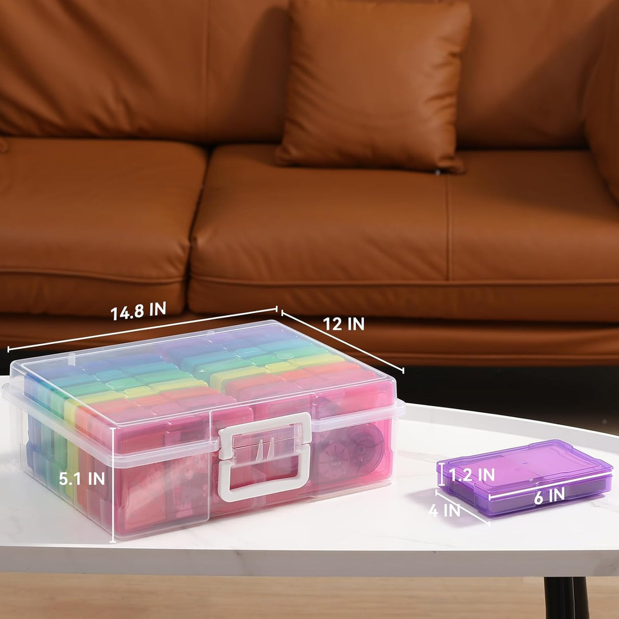 Photo Album Organizer 4x6 Inch Colourful Photo Storage Set