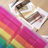 Photo Album Organizer 4x6 Inch Colourful Photo Storage Set - 45-Degree Angle