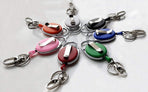7 Pack Telescopic Keychain ID Lanyard Holder for Keys and ID Cards