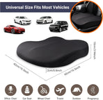 Memory Foam Car Seat Cushion 42x42x10cm Pink - Comfortable Support for Auto Seats