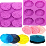 Silicone Molds for Making Candles and Soap - Purple - 2 Pieces