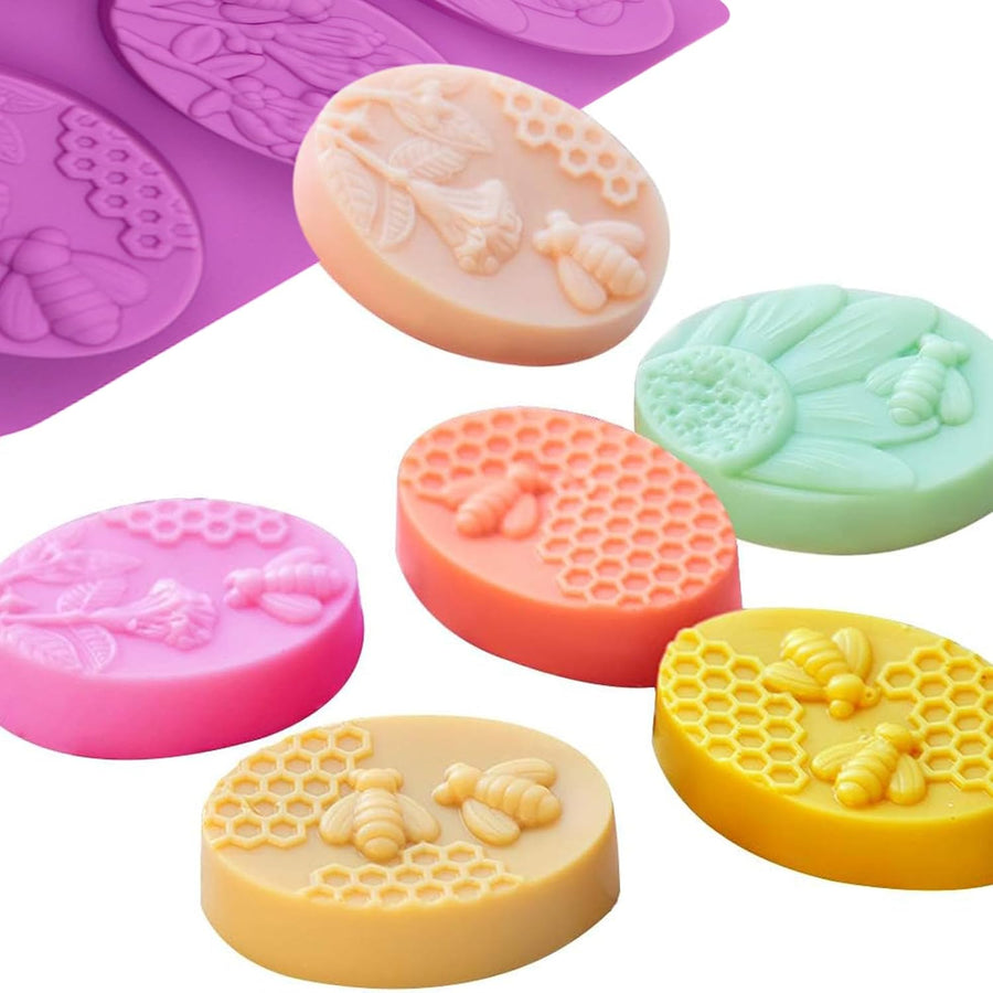 Silicone Molds for Making Candles and Soap - Purple - 2 Pieces