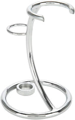 Men's Stainless Steel Silver Razor Holder - Shaving Brush Stand