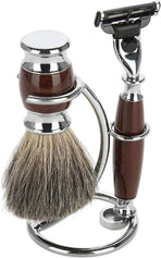 Men's Stainless Steel Silver Razor Holder - Shaving Brush Stand