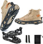 Non-Slip Spikes with 30 Teeth Strong Grip Size 36-41 Black 1 Pair