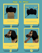 Dog Ear Muffs Soundproof Noise Reduction Ear Protection Warm L Black 1 Piece