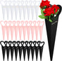 Flower Wrapping Paper 46.5x18cm White Pink Black 30 Sheets Gift Bouquet Packaging