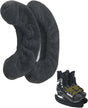 Junior Ice Hockey Figure Skating Hard Blade Guards Universal Black Pair