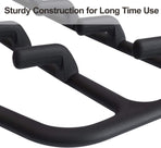 Clothing Closet Organizer with 11 Non-Slip Hooks 360° Rotatable Black