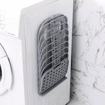 Collapsible Laundry Hamper - Foldable Space-Saving Design - Ideal for Bathroom & Small Spaces - Includes Self-Adhesive Hook - Grey - Set of 1