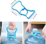 Blue Water Jug Handle 2 Pack with 5 Gallon Water Bottle Cap Heavy Duty Kettle Clamp