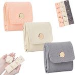 3-Piece Foldable Jewelry Organizer Case for Necklaces and Rings