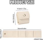3-Piece Foldable Jewelry Organizer Case for Necklaces and Rings