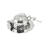 Fun Teapot Shaped Stainless Steel Loose Tea Strainer Reusable Tea Infuser Gift for Tea Lovers 1 Set