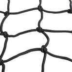 2 Pack 40x40cm Elastic Motorcycle Cargo Net with 6 Anti-Scratch Hooks for Scooter Helmet Storage - Black