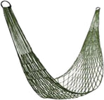 Green Nylon Hammock Net Breathable Mesh Lightweight Portable Quick-Drying for Camping Garden Travel 1 Piece