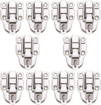 10 Pack Silver Hasp Locks 59mm with Screws Universal Chest Hardware Secure Locking Solution