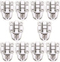 10 Pack Silver Hasp Locks 59mm with Screws Universal Chest Hardware Secure Locking Solution