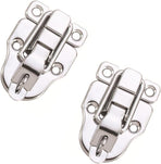 10 Pack Silver Hasp Locks 59mm with Screws Universal Chest Hardware Secure Locking Solution