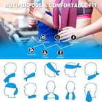 4 Pack Cooling Neck Sports Towels 100x30cm Microfiber Super Absorbent Sweat Wicking for Gym Fitness Workout