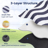 200x200cm Picnic Blanket Waterproof Sandproof Foldable for 6-8 People 3 Layers Ideal for Beach Park Camping - Side View