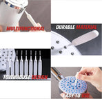 40 Pack Anti-Limescale Precision Cleaning Brushes - Multifunctional Detail Brushes for Small Holes and Crevices