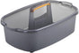 Multi-functional Storage Box with Handle 39x25x19cm Grey - Bathroom Kitchen Office Organiser Basket for Cleaning Supplies