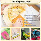 Microfiber Cleaning Cloth, 50 Pack Cleaning Rags& Microfiber Cleaning Cloth Bulk, 100 Pack Shop Towels - Side View