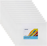 Painting Canvas Panel Boards - 5x7 Inch Art Canvas,24 Pack with 12x16 Inch Canvas Board Super Value 12 Pack,100% Cotton,Primed Canvas Panel,Acid Free,Artist Canvas Boards - Rear View