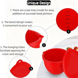 Upgraded Silicone Bowl Liners for KitchenAid 5 Qt Mixers,Thickened Silicone Liners Fits Tilt-Head Stand Mixers,Dishwasher Safe,Replacement Bowl Accessories for Baking (Red & Black & White, 3) - Top-Down View
