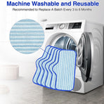 6 Pack Microfiber Pads Compatible with Dupray Neat Steam Cleaner, Durable, Reusable and Machine Washable