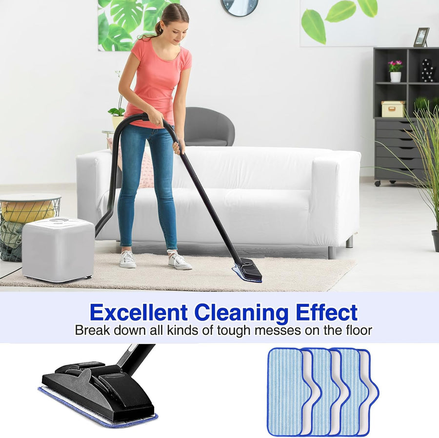 6 Pack Microfiber Pads Compatible with Dupray Neat Steam Cleaner, Durable, Reusable and Machine Washable