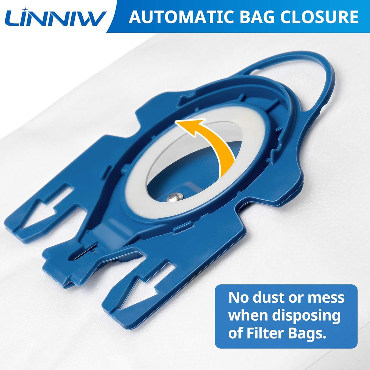 20 Pack 3D Airclean GN Vacuum Cleaner Bags and 20 Pack FJM Vacuum Bags Compatible with Miele Canister Vacuum Cleaner