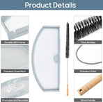 CONLI Dryer Lint Filter Kit and Dryer Lint Brush for GE Models, Screen Renewal with Flexible Vent Cleaning Tool, Stainless Steel Mesh Collector