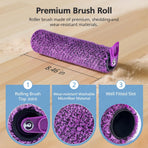 SD201 Brush Roller Shark Mop: Compatible with Shark Steam Pickup 3-in-1 Steam Mop SD200 SD201C SD201Q SD205 Models - Roll Brush 1 Cleaning Tool Replacement Parts Accessories Kit for Months 3 Pack