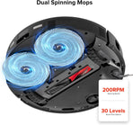 Rotating Mop Cloth for Saros 10R & Saros Z70 Robot Vacuum Cleaner, 4PCS High-Absorbency Microfiber, 200 RPM Spinning Speed, 30 Water Flow Levels