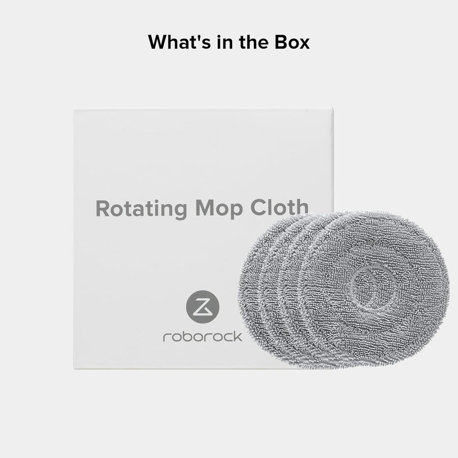 Rotating Mop Cloth for Saros 10R & Saros Z70 Robot Vacuum Cleaner, 4PCS High-Absorbency Microfiber, 200 RPM Spinning Speed, 30 Water Flow Levels
