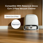 Main Brush Cover for Qrevo Curv 2 Flow Robot Vacuums, Light Gray