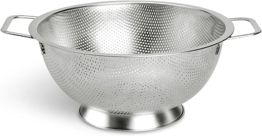 Colander Stainless Steel 3-Quart, Kitchen Strainer for Pasta, Fruits Vegetables, Dishwasher Safe