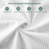 Queen Size 100% Waterproof Mattress Protector, Mattress Pad Cover Fitted 8