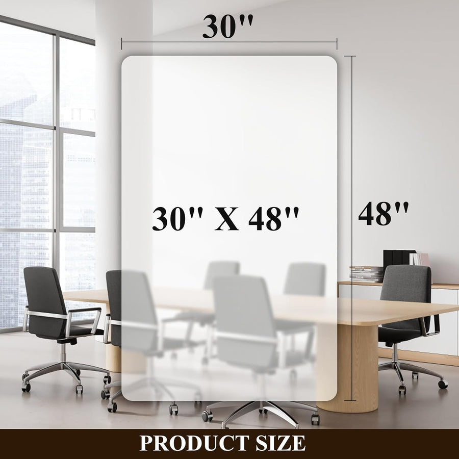 Office Chair Mat for Hard Wood Floors - 30"x48" Heavy Duty Anti-Slip Hardwood Floor Protector Rug - Easy Clean